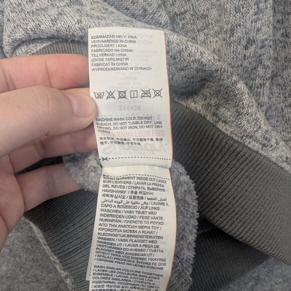 Superdry Mountain grey men hoodie outdoor style sweatshirt textured pullover XL - Picture 14 of 16